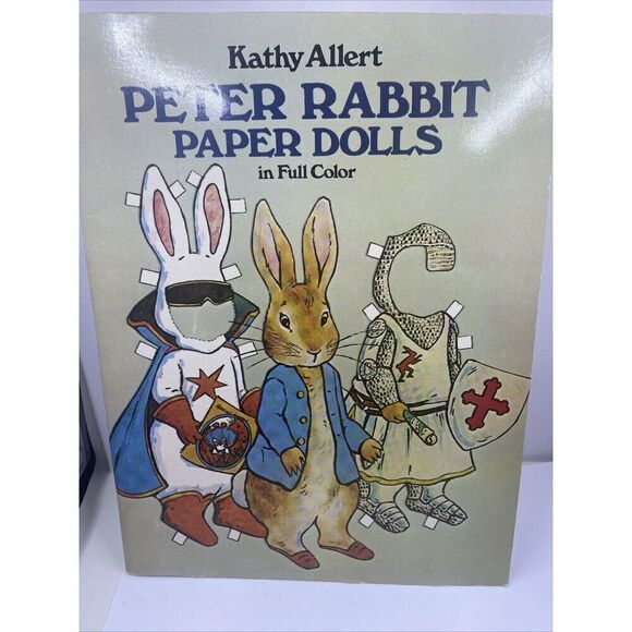Vintage Peter Rabbit Paper Dolls Full Color Kathy Allert Uncut 1982 - Picture 2 of 12